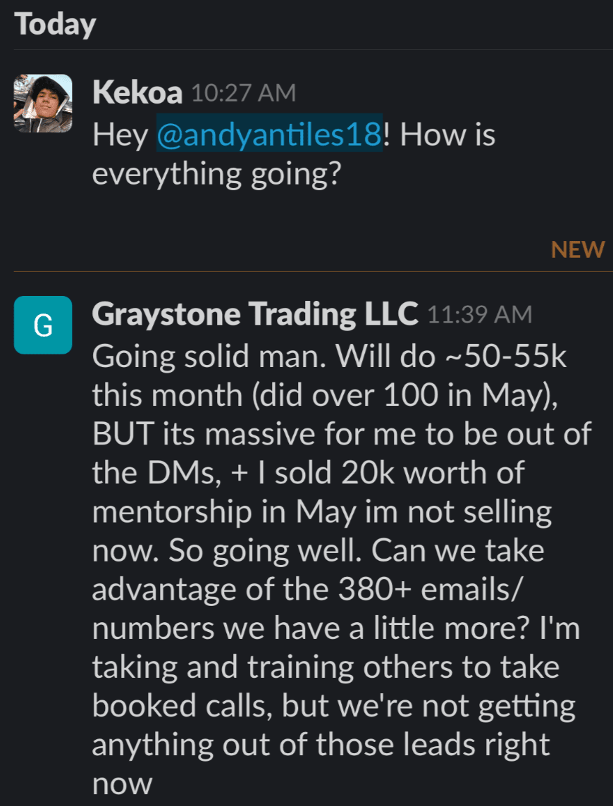 Remote Triaging - Andy Antiles - Graystone Trading LLC